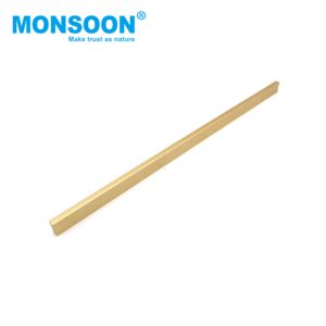 Tirador de aluminio de borde largo oculto para puertas de armario, muebles, gabinetes y cajones - Product Image 5