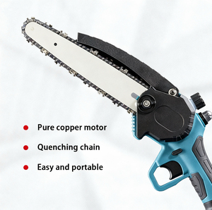 Mini tronçonneuse sans fil 21V pour bricolage et jardinage, pour la coupe du bois, personnalisable OEM, alimentée par batterie - Product Image 2