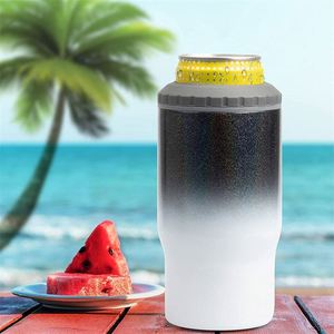 In Stock 14oOZ 12OZ Slim Can Cooler <b>Double</b> <b>Wall</b> Vacuum Thermos Cup Stainless Steel Insulated Travel Coffee Tumbler <b>Mug</b> - Product Image 2