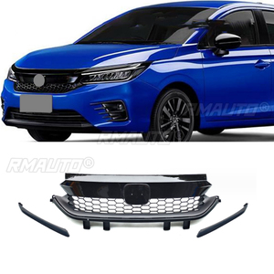 ABS Plastic Car Front Grille Racing <b>Grills</b> Upper Bumper Hood <b>Mesh</b> <b>for</b> Honda City RS 2020-2023 Car Styling - Product Image 1