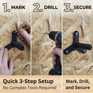 Angle Grinder Wall Mount <b>Bracket</b> 125mm Heavy Duty Plastic Tool Rack For Garage Workshop Storage - Product Image 4