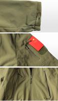 Veste Softshell Tactique Imperméable Teinte à Col Montant, Coupe-Vent à Capuche Séchage Rapide avec Fermeture Éclair pour l'Extérieur
