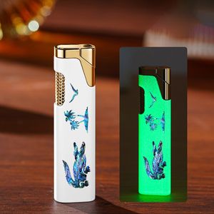 Briquet à gaz promotionnel Mini briquet à flamme rouge coupe-vent - Product Image 3