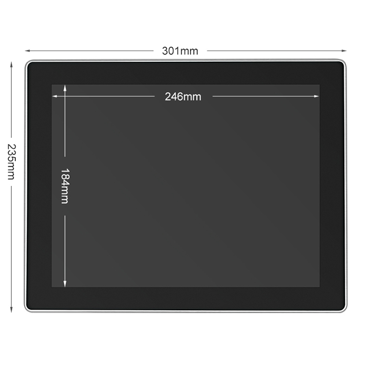 10"-23" Outdoor Sunlight-Readable Industrial Android All-in-One Panel PC Fanless TFT-LCD Touch Screen IP65 Waterproof Computer