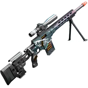 新型软壳枪MSR狙击DIY组件可折叠弹射玩具枪男孩