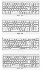 Bảng điều chỉnh Bàn phím backlit chơi game màng Bàn phím RGB bán buôn kim loại Tây Ban Nha teclado Gamer Ergonomic tùy chỉnh PC Bạc USB có dây - Product Image 3