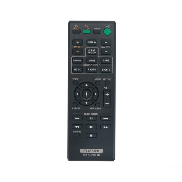 RM-ANP114 Replacement Remote Control Applicable for Sony Sound Bar HT-CT770 HT-CT370 HTCT770 HTCT370 Soundbar
