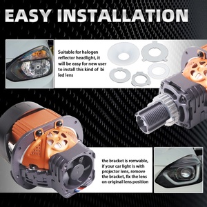 SANVI Factory Low Price S5-3 3 Eyes 2.5 Inch Auto <b>LED</b> <b>Projector</b> Lens Light Bi <b>LED</b> Headlights - Product Image 4