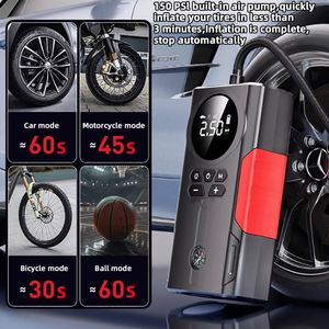 Démarreur de voiture multifonction avec compresseur d'air et sortie de pointe de 4000A pour voitures <span class=keywords><strong>essence</strong></span> et diesel - Product Image 6