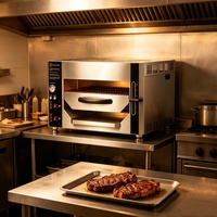 Four à gaz commercial multifonctionnel haute température entièrement automatique pour la cuisson de steaks de bœuf