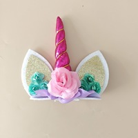Einhorn-Horn Kuchenaufsatz Geburtstagstorten-Dekoration Hochzeitstorten-Topper Einhorn-Partyzubehör Feier-Dekoration