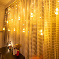 Guirlande lumineuse LED colorée en forme de boule, lumières décoratives romantiques, style nordique, pour chambre de fille, lumières clignotantes