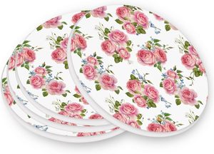 Posavasos redondos sin piedra floral de la mejor venta en el precio bajo para el uso del hogar del hotel del restaurante de la India - Product Image 3