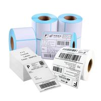Impression d'étiquettes autocollantes personnalisées avec logo, papier synthétique imperméable en rouleau, autocollant rond avec logo