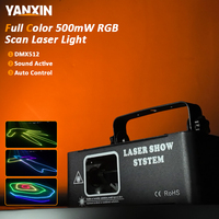 Projecteur laser professionnel de scène RGB à faisceau dynamique, DMX512, sonore, pour discothèque, KTV, DJ, événements, en fer