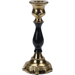 Candeliere in Alluminio Oro/Nero 7x15cm - Product Image 1