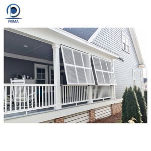 Prima moderne en aluminium persienne fenêtre <span class=keywords><strong>lames</strong></span> réglables Double déviation salle de bain évent rouleau aveugle obturateur auvent persiennes ouvertes - Product Image 5