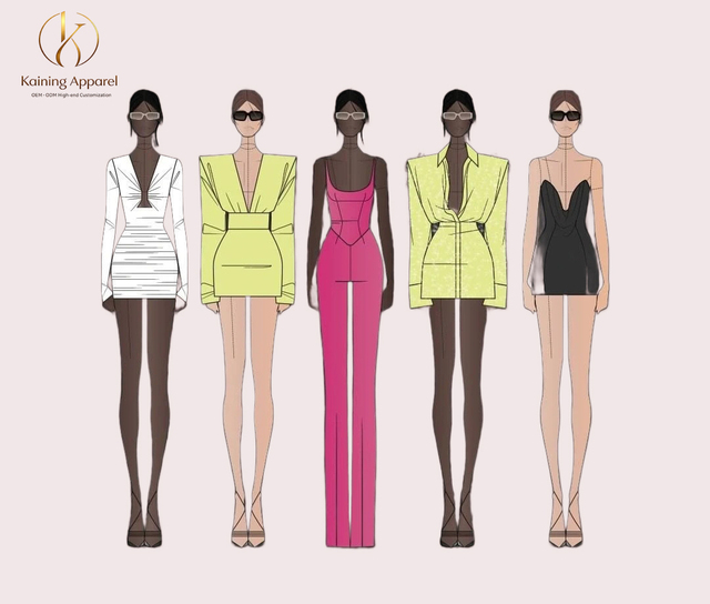 High Quality Brands Garment Cut and Sew Design Women Clothing Custom Apparel Design Service Manufacturers Designer Clothes