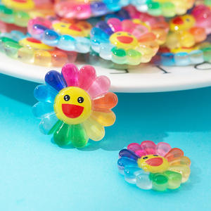 Arco Iris sol flor cara sonriente girasol <span class=keywords><strong>uñas</strong></span> encantos <span class=keywords><strong>2021</strong></span> arte de <span class=keywords><strong>uñas</strong></span> cabujones limo resina pegatinas DIY 3D <span class=keywords><strong>uñas</strong></span> encantos - Product Image 2