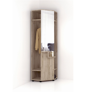 Precio de suministro directo de fábrica <span class=keywords><strong>Perchero</strong></span> de pasillo con <span class=keywords><strong>espejo</strong></span> Diseño único Esquina de armario Opción multifuncional - Product Image 1