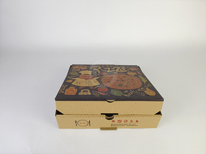 Caja de Pizza Cuadrada para Llevar de Diferentes Tamaños con Personalización de Logotipo, Cajas de Pizza Impresas Personalizadas de Alta Calidad - Product Image 5
