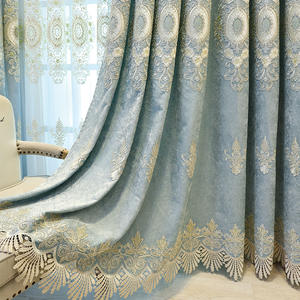 <strong>Thick</strong> Luxury Embroidery <strong>Curtains</strong> for the Living Room Blackout <strong>Curtain</strong> Set <strong>Voile</strong> for Home Window Decor <strong>Curtain</strong> Drapes Fabric - Product Image 4