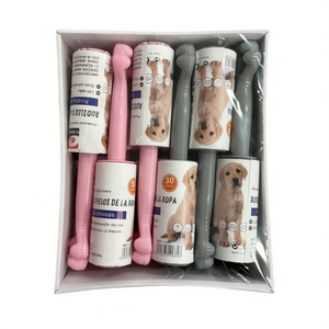Mnj Pet Hair Removal Roll 30 Sheets Pink And Gray For Clothes And Furniture - Product Image 1