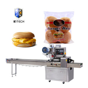 KL-250SZ Automatic High Speed <strong>Horizontal</strong> Bagel Burger Food Flow <strong>Wrapping</strong> Packing <strong>Machine</strong> - Product Image 1