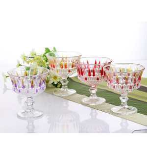 Vasos de Vidrio Transparente con Forma de Flor Pequeña Garbo al por Mayor para Postres, Jugos, Batidos, Helados y Sundae - Diseño Portátil - Product Image 4