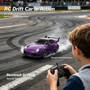 DWI <span class=keywords><strong>RC</strong></span> Juguetes de Control Remoto 2.4G, Coche <span class=keywords><strong>RC</strong></span> Miniatura a Escala Completa, Modelo de Carreras y Derrapes, Escala <span class=keywords><strong>1</strong></span>:<span class=keywords><strong>24</strong></span>, Set de Luces de Conexión, Velocidad, Paquete Mixto de 4 Colores - Product Image 6