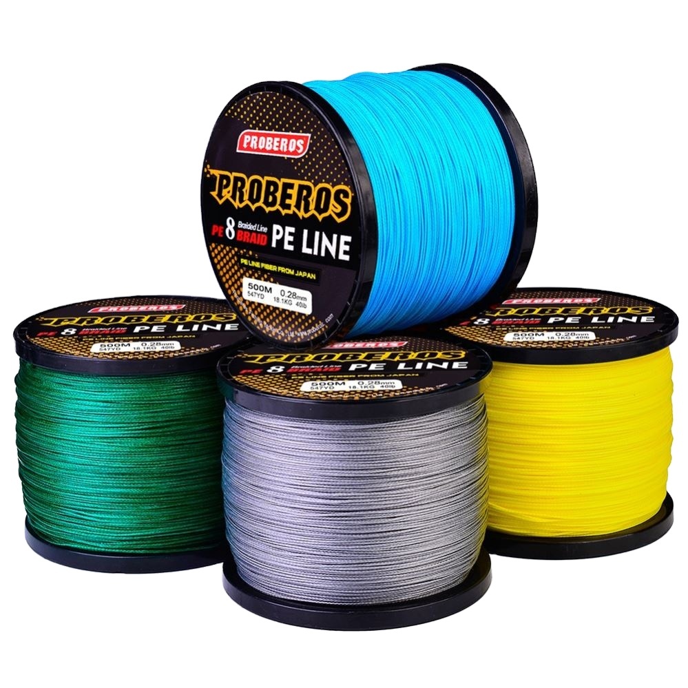 soaking braided fishing line - 4 Strands 547 Yds 6-100LB Best for Bass Fishing & Ice Fishing Color:Red-Phase Out pound test in spools spin-rods Baitcast Combo Fishing Rod