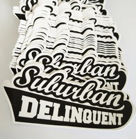 Impresión Personalizada, Adhesivo Brillante para Exteriores con Forma Personalizada, Resistente al Agua y a los Rayos UV, Vinilo Autoadhesivo de PVC