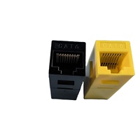 Panel Patch Modul UTP RJ45 24 Port CAT6 Berkualitas Tinggi 1U, Rak Panel Patch 19 Inci Female to Female