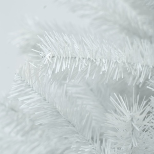 Árbol de Navidad Artificial Blanco Premium, Ramas Esponjosas y Realistas, Luces LED Solares, Decoración Festiva, Duradero para las Fiestas - Product Image 3