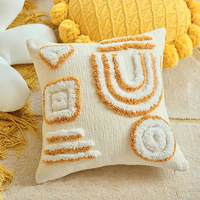 Moderne élégant touffeté Boho taie d'oreiller ferme bohème brodé Chenille jeter taie d'oreiller personnalisé housse de coussin