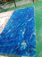 Panneau acrylique à texture 3D pour mur et lampe avec motif de pierre translucide Panneau mural en résine acrylique