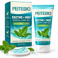 Gel enzymatique à la menthe fraîche pour l'hygiène buccale des animaux de compagnie, haleine fraîche, soin quotidien, PEITEBIO, poids net 120 g, complément alimentaire pour animaux