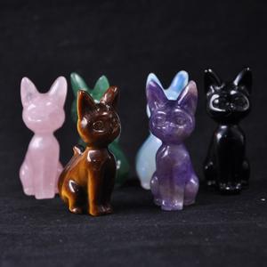 Fonte fabbrica abissino simpatica scultura animale intagliata accessori per il commercio estero ornamento artigianale gatto egiziano - Product Image 3