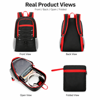 Sac à dos léger pliable imperméable pour le sport de plein air MKW2086, sac de randonnée et de camping en nylon, sac de voyage pour homme et femme
