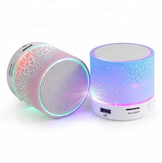 Mini A9 Mini Portable Mobile Phone Wireless Speaker with Colorful LED Light
