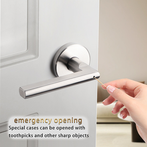 Phong cách hiện đại thép không gỉ PASSAGE Door <span class=keywords><strong>Handle</strong></span> khóa cho phòng tắm dấu hiệu cho sự riêng tư nhập trong khách sạn - Product Image 2
