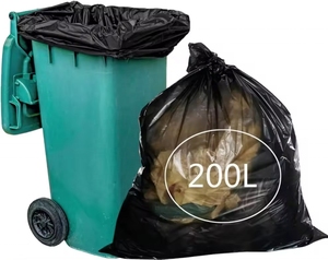 Bolsas de Basura Industriales Negras Resistentes a Desgarros, Bolsas de Plástico Desechables Grandes para Basura - Product Image 4