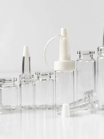Couvercle supérieur torsadé souple en PVC Transparent de haute qualité 13mm-20mm bouchon compte-gouttes en plastique transparent médecine shampooing Lotion bouteilles tête de trompette