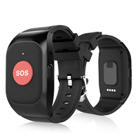 Montre connectée VA6 4G avec appel SOS à un bouton, détection de chute, protocole TCP, surveillance de la santé, localisation GPS et WiFi pour personnes âgées