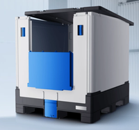 1000L IBC réservoir pliable liquide stockage carré réservoirs PP matériel de qualité alimentaire jetable stockage lait jus vin conteneur