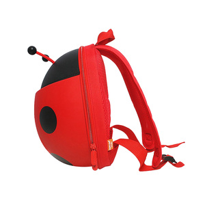 Supercute Mini Anti Strap smarrito torna a scuola per bambini bambini zaino a forma di coccinella a forma di coccinella borsa da scuola rigida Eva 3d Cartoon - Product Image 5