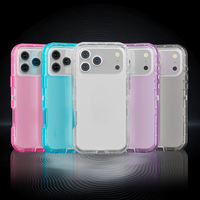 Coque de téléphone transparente antichoc à 3 couches PC+TPU, coque arrière robuste pour iPhone X 11 13 14 17 Pro Max Samsung S25 Plus Ultra