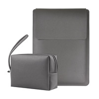 Sac intérieur en cuir PU léger et portable pour ordinateur portable 13,3 pouces avec support et tablette, modèle Pro 14 pouces