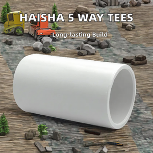 Haisha 3/4 inch PVC/cpvc đúc nóng bán 5 cách Tees với đánh bóng Xử lý bề mặt phụ kiện đường ống - Product Image 3