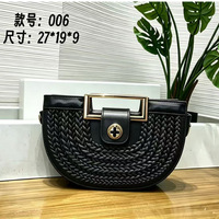 Sac à bandoulière en métal tressé à la main pour femme, nouveau sac fourre-tout à rabat trèfle à quatre feuilles, sac sous le bras léger de luxe brillant, mini sac à bandoulière